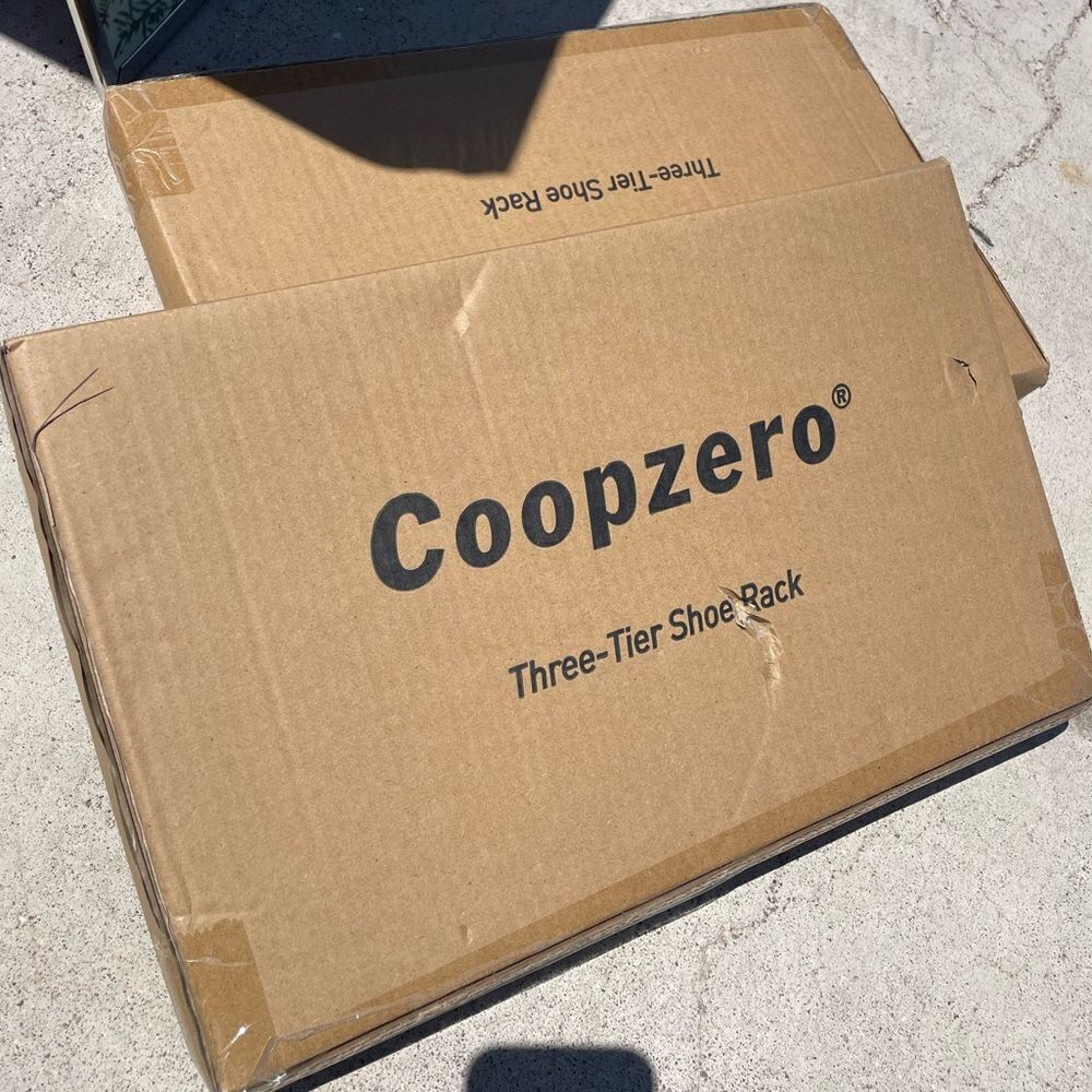 Coopzero 3 tier shoe rack